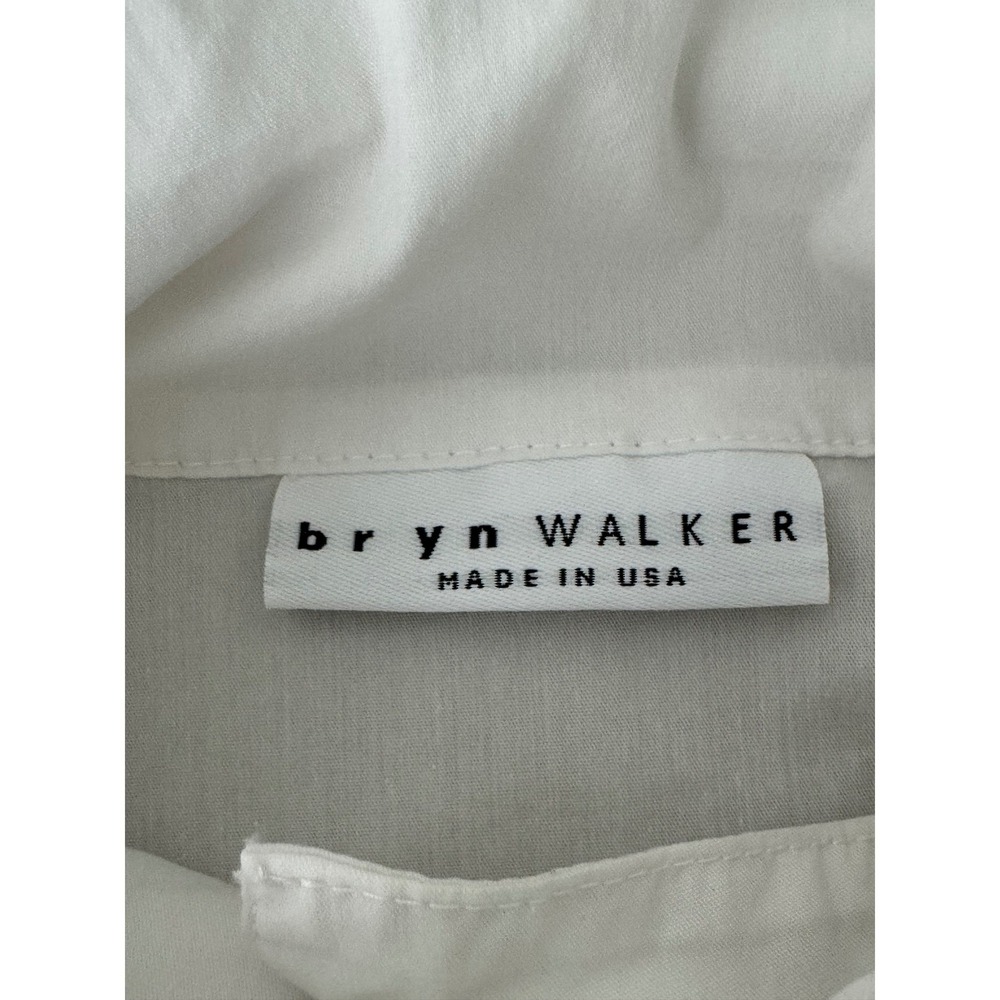Bryn Walker Button Front Top W/Neck Tie Medium White‎ - Picture 6 of 11